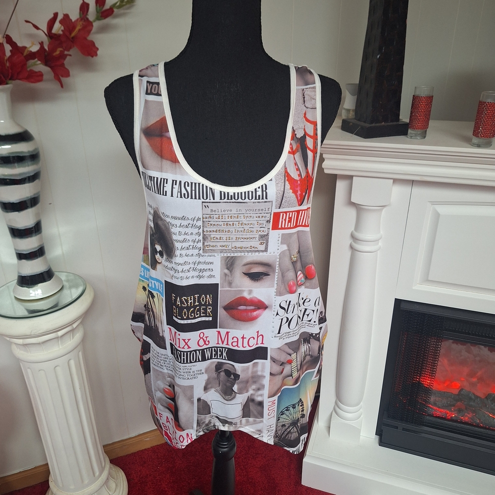 Graphic Print Women's Tank Top
